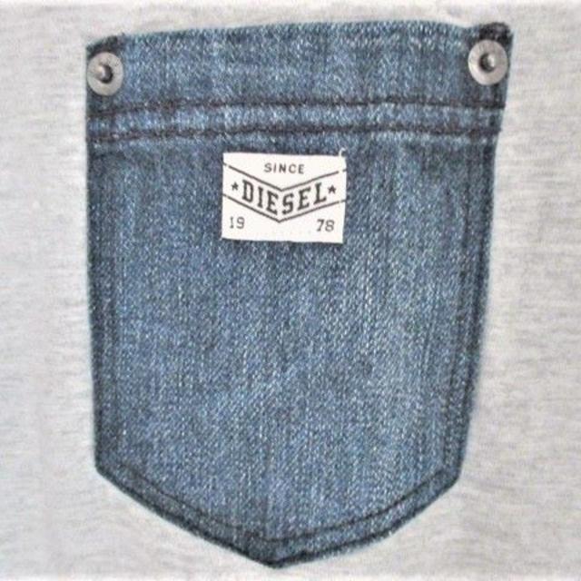 DIESEL(ディーゼル)の☆DIESEL ディーゼル デニムポケット Tシャツ 半袖/メンズ/XS☆グレー メンズのトップス(Tシャツ/カットソー(半袖/袖なし))の商品写真