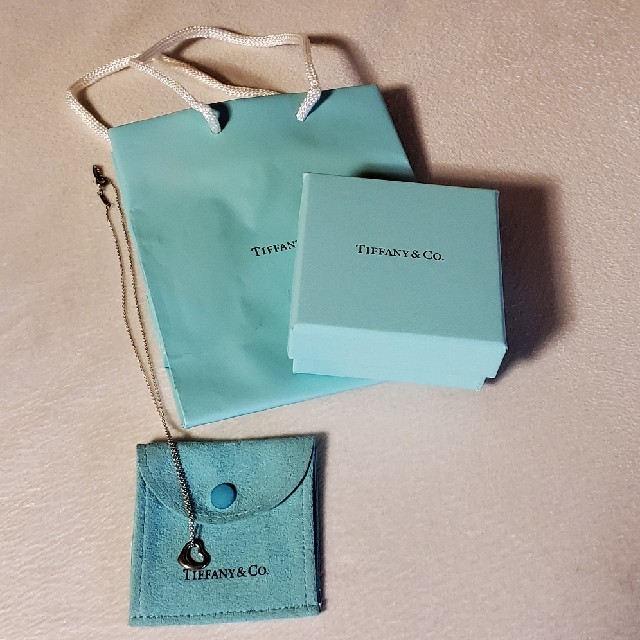 Tiffany オープンハート ペンダント