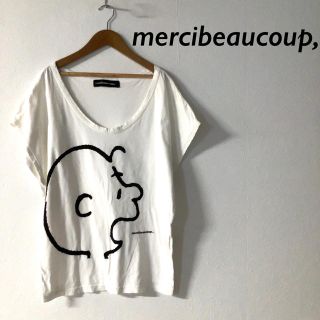 メルシーボークー(mercibeaucoup)のmercibeaucoup, チャーリーブラウン プリント カットソー Tシャツ(Tシャツ(半袖/袖なし))