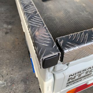 軽トラック用 アオリ三方コ型被せ アルミ縞板バージョン ハンドメイド