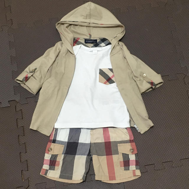 BURBERRY(バーバリー)のバーバリー☆BURBERRYベビー3点セット80 90 キッズ/ベビー/マタニティのベビー服(~85cm)(Ｔシャツ)の商品写真