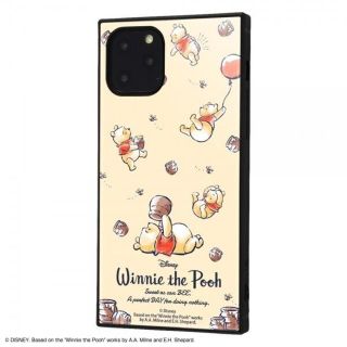 iPhone 11 Pro /くまのプーさん/耐衝撃ハイブリッドケース KAKU(iPhoneケース)
