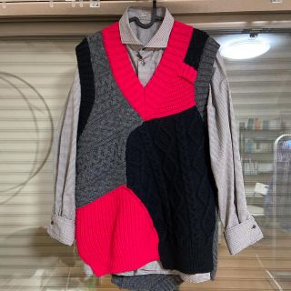 カラー(kolor)のkolor 18aw ニット クレイジーパターン カラー 18fw(ニット/セーター)