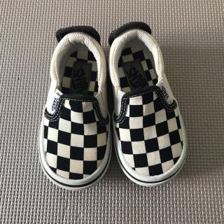 ヴァンズ(VANS)のvans スリッポン　チェッカーフラッグ　14cm キッズ(スニーカー)