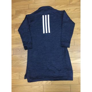 アディダス(adidas)の中古アディダス紺ニットadidasフリースＬワンピース３本ライン(その他)