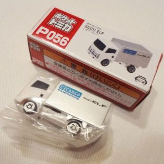 イスズ(いすゞ)の新品 箱付き■　ポケットトミカ　P056　■　いすゞ トラック エルフ　白銀(その他)