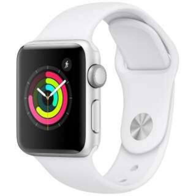 Apple Watch(アップルウォッチ)のApple Watch Series3 GPS 42mm シルバー　ホワイト メンズの時計(腕時計(デジタル))の商品写真