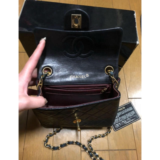 CHANEL 正規品ヴィンテージミニマトラッセ チェーンバッグ黒ブラック CHANEL 正規品ヴィンテージミニマトラッセ チェーンバッグ黒ブラック
