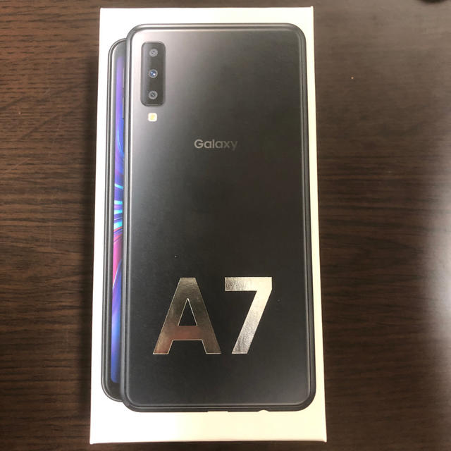 Galaxy A7 ブラック SIMフリー 新品未開封スマホ/家電/カメラ