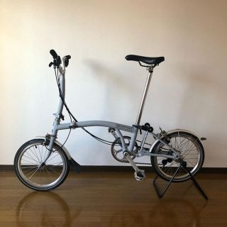 ブロンプトン(BROMPTON)の[美品]BROMPTON M6L グレー 最上位モデル(自転車本体)