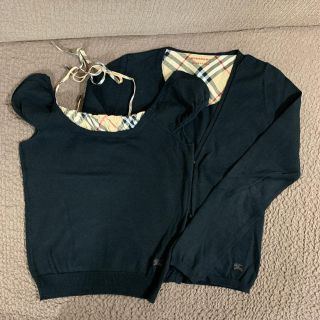 バーバリーブルーレーベル(BURBERRY BLUE LABEL)のまるこ様専用♡BURBERRY BLUE LABEL☆黒ｱﾝｻﾝﾌﾞﾙ(アンサンブル)