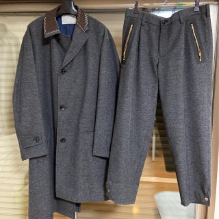 カラー(kolor)のkolor 19aw コート パンツ 名作 セットアップ 19fw(チェスターコート)