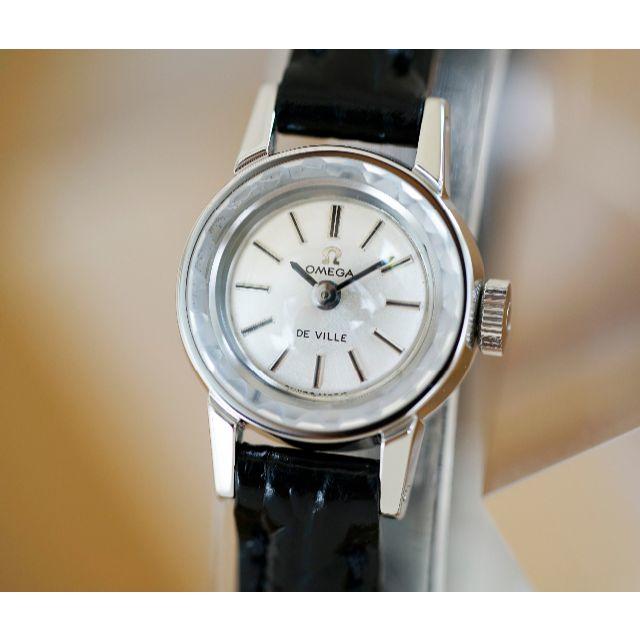 OMEGA(オメガ)の美品 オメガ デビル カットガラス シルバー 手巻き レディース Omega レディースのファッション小物(腕時計)の商品写真