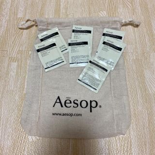 イソップ(Aesop)のイソップ  巾着　袋　トライアルセット　スクラブ(ショップ袋)