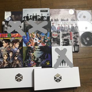 エクソ(EXO)のexo アルバム　ライブDVD 旧ペンライト2個(K-POP/アジア)