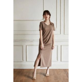 Her lip to ♡ Relaxed T-Shirt Long Dress(ロングワンピース/マキシワンピース)