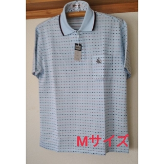 メンズドット柄半袖ポロシャツ/ゴルフウェア(ポロシャツ)