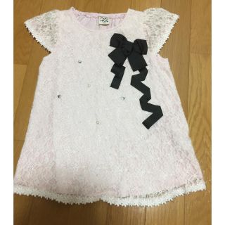 ナルミヤ インターナショナル(NARUMIYA INTERNATIONAL)のPupil House ピンクＴシャツ 110センチ(Tシャツ/カットソー)