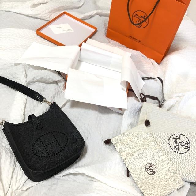 HERMES - 値段下げ[新品未使用]エルメス エブリン tpm 黒 ブラック