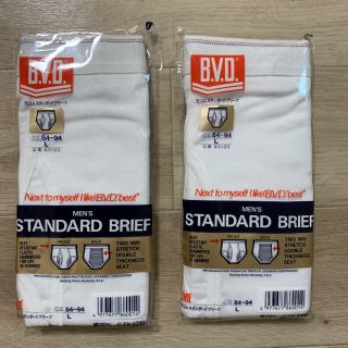 ビーブイディー(BVD)の2枚セット　B.V.D. メンズ　スタンダードブリーフ　L 白(その他)