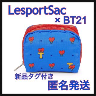 ボウダンショウネンダン(防弾少年団(BTS))の【LesportSac】レスポートサック スクエアポーチ BT21 TATA (ポーチ)