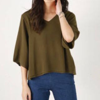 マウジー(moussy)のMOUSSY  シフォンコンビカットトップス(カットソー(半袖/袖なし))