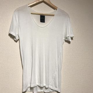 ザラ(ZARA)のZARA ザラ Vネック Tシャツ 白(Tシャツ/カットソー(半袖/袖なし))