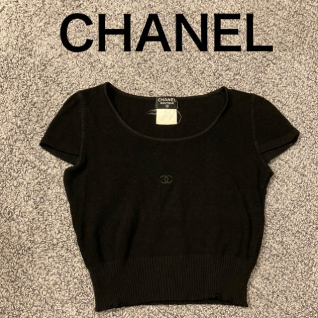 CHANEL 　シャネル　半袖　カットソー　トップス　サマーニット