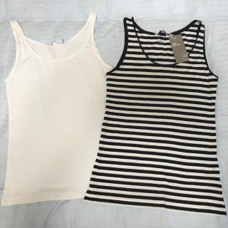 エイチアンドエム(H&M)の【新品・未使用】H&M タンクトップ2枚セット(タンクトップ)