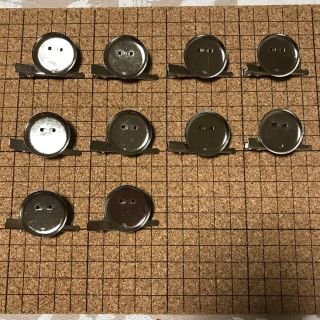 【値下げ】2WAY コサージュピン　30mm 10個(各種パーツ)