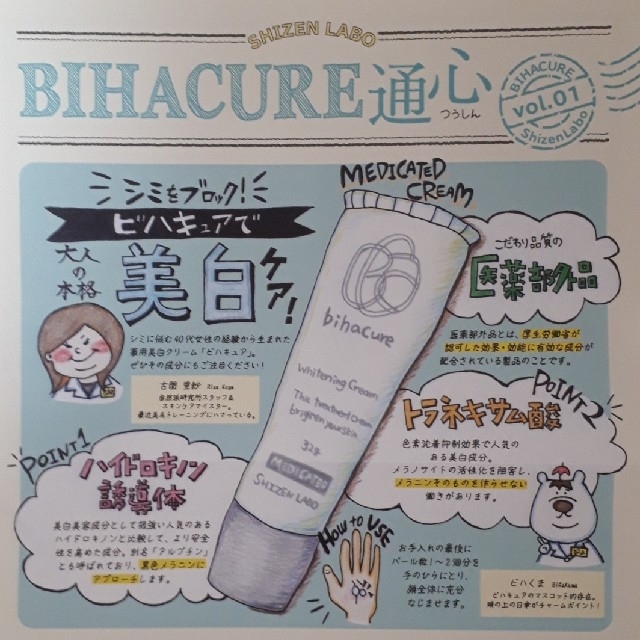 ★BIHACURE ビハキュア　薬用美白クリーム