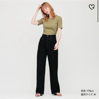 ユニクロ(UNIQLO)のUNIQLO ランダムリブクルーネックT(Tシャツ(半袖/袖なし))