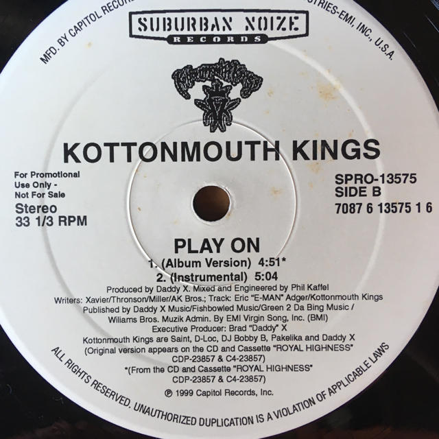 SALE／58%OFF】 Kottonmouth Kings プロモ盤 レコード LP