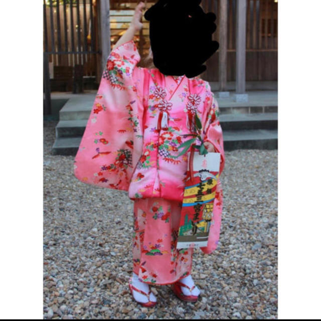 着物セット キッズ/ベビー/マタニティのキッズ服女の子用(90cm~)(和服/着物)の商品写真