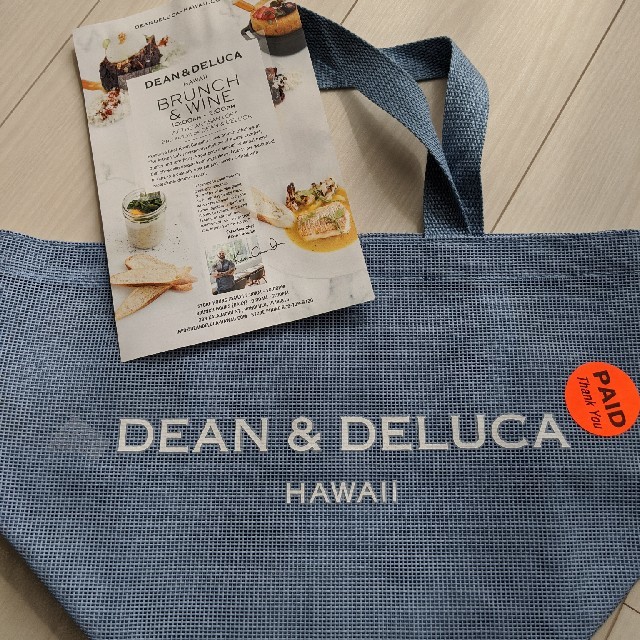 【新品未使用】DEAN&DELUCA ハワイ限定ブルー メッシュトート Sサイズ