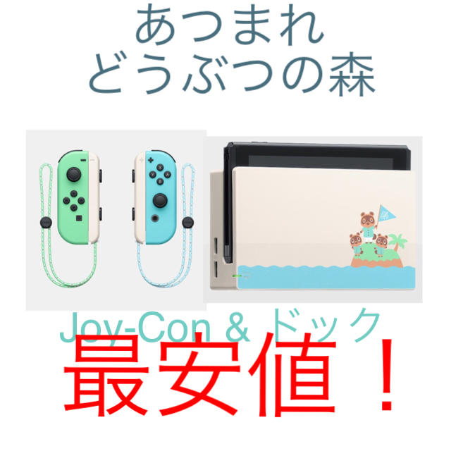 NintendoSwitch あつまれどうぶつの森　joy-con&ドックセットNintendo