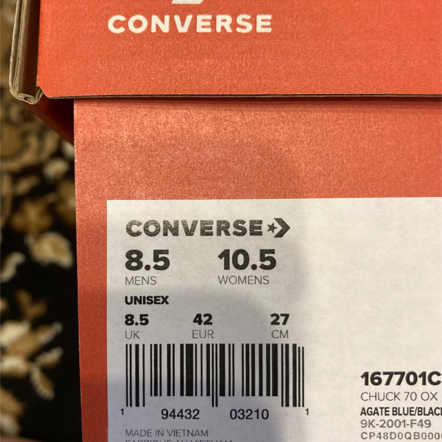 CONVERSE(コンバース)のconverse チャックテイラー  CT70 アゲートブルー　水色25cm メンズの靴/シューズ(スニーカー)の商品写真