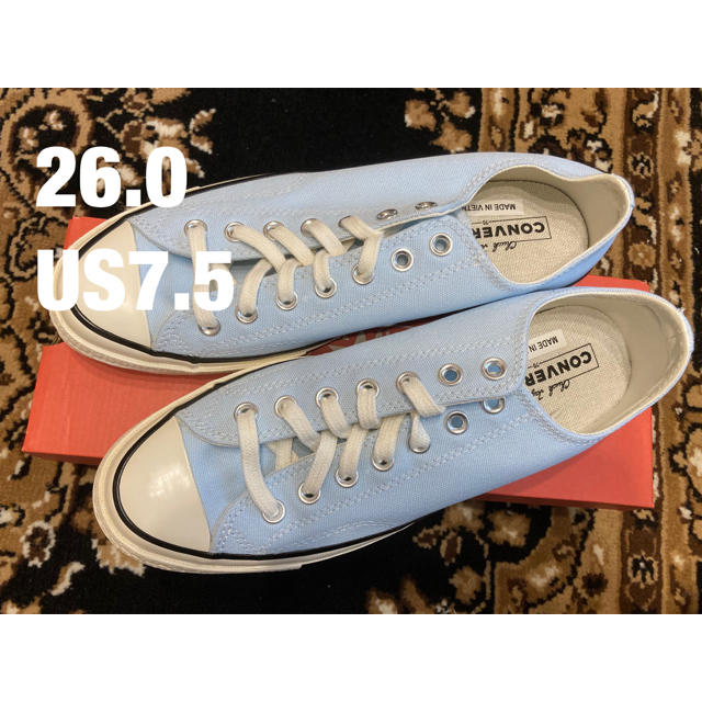 converse チャックテイラー  CT70 アゲートブルー　水色26cmメンズ