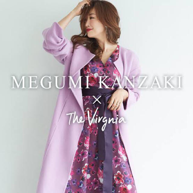 The Virgnia(ザヴァージニア)のThe Virgnia 貴重　神崎恵コラボ　花柄ワンピース　38 美品 レディースのワンピース(ロングワンピース/マキシワンピース)の商品写真