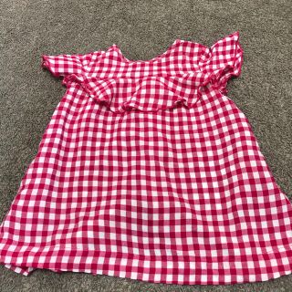 ザラキッズ(ZARA KIDS)のZARA チェックワンピース(ワンピース)