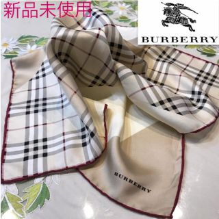 バーバリー(BURBERRY)の新品未使用＊BURBERRY シルクスカーフ チェック イタリア製(バンダナ/スカーフ)