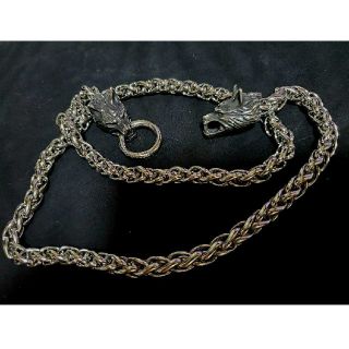 ディーゼル(DIESEL)のWolfhead doublelink necklace (ネックレス)