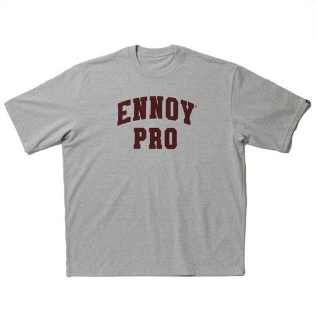 【L】ENNOY PRO TEE GREYTシャツ/カットソー(半袖/袖なし)