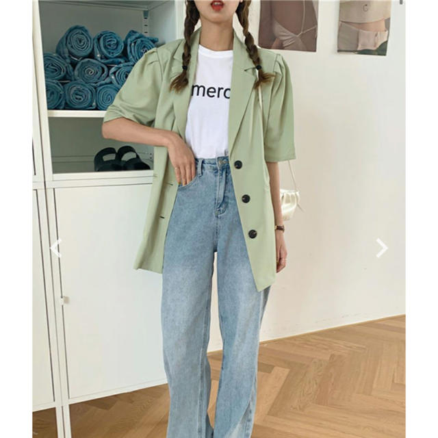 STYLENANDA(スタイルナンダ)の韓国ファッション♡半袖ジャケット レディースのトップス(シャツ/ブラウス(半袖/袖なし))の商品写真