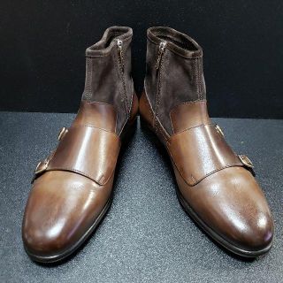サントーニ(Santoni) レザーブーツ 茶 9.5 | labiela.com