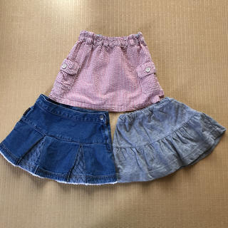 コムサイズム(COMME CA ISM)の女の子スカートショートパンツ　80 90 3点まとめ売り(スカート)