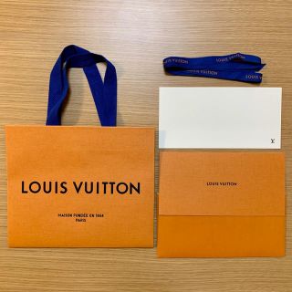 ルイヴィトン(LOUIS VUITTON)のルイヴィトン ショッパー メッセージカード リボン ショップ袋 ラッピング(ショップ袋)