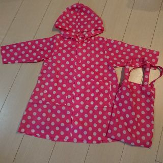 キッズフォーレ(KIDS FORET)のレインコート 　雨具　女の子(レインコート)