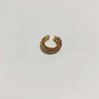 サンタモニカ(Santa Monica)のear cuff rhinestone（orange）(イヤーカフ)