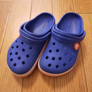 クロックス(crocs)のクロックス キッズ c11 18cm セルリアンブルー(サンダル)